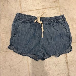 Chambray casual shorts